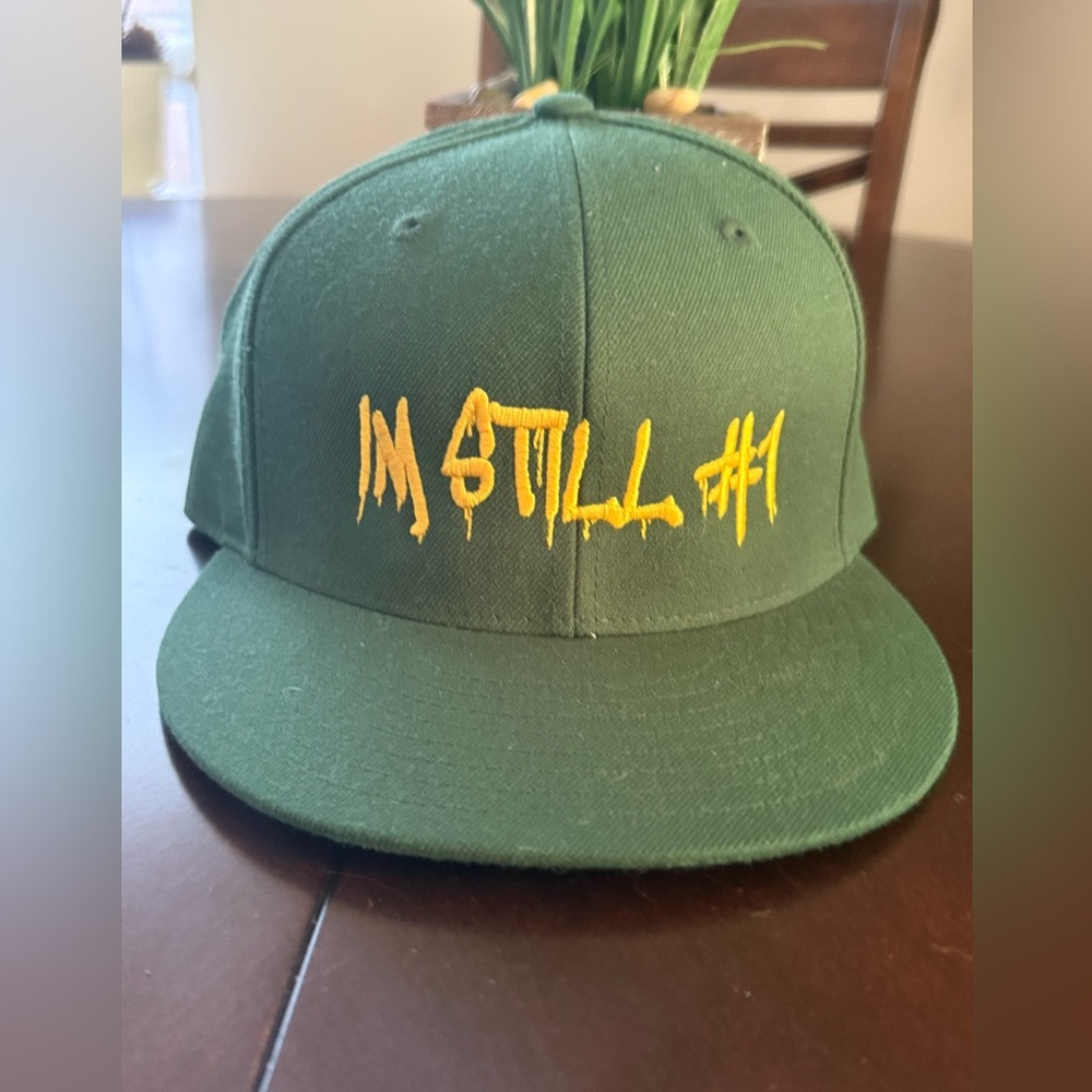 Custom Boogie Down Productions Dark Green Cap size 7 3/8 NWOT